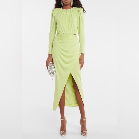 Brand New Green Cut Out Self Portrait Dress in Size 0 - Picture 2 of 5